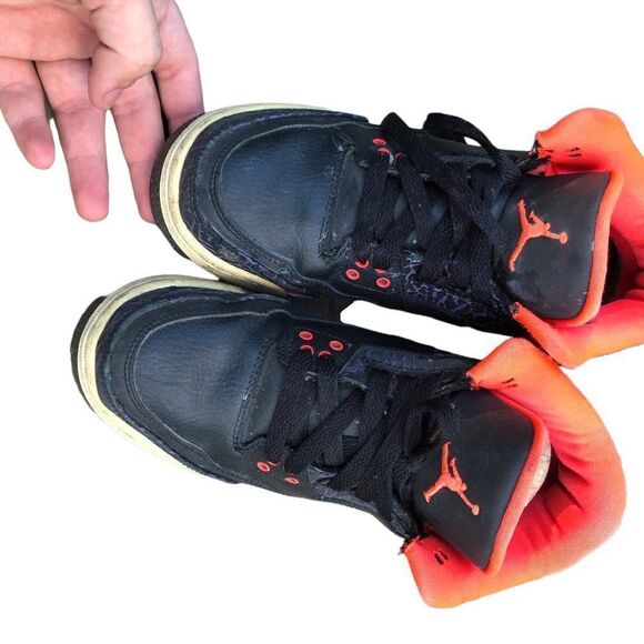 VINTAGE 2012 air jordan 3 retro crimson size 8 - Picture 5 of 16